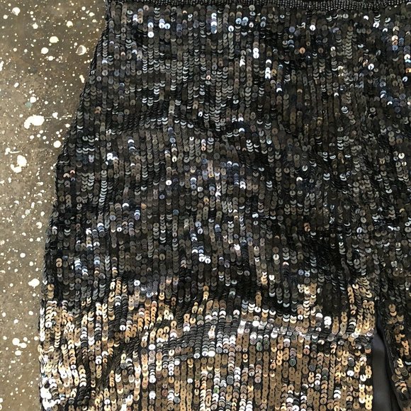 Rêve Riche Ilma Dress Black Gold Degrade Sequins - Picture 10 of 11